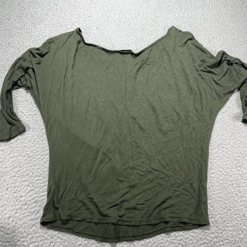 Gaze USA Shirt Womens One Size Green Skull Halloween Dolman 3/4 Sleeve Tee - Picture 8 of 10